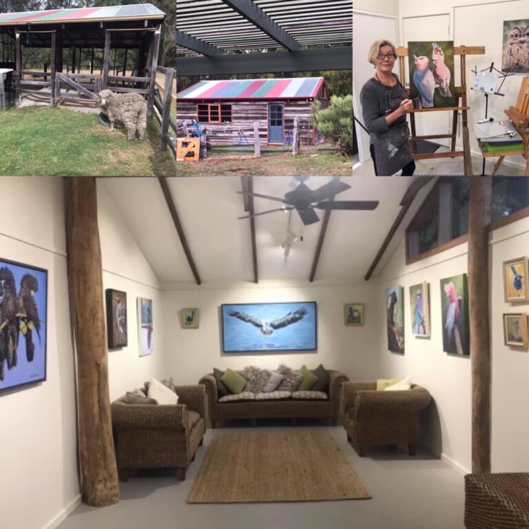 “The Aviary” My New Artist Studio is now complete.