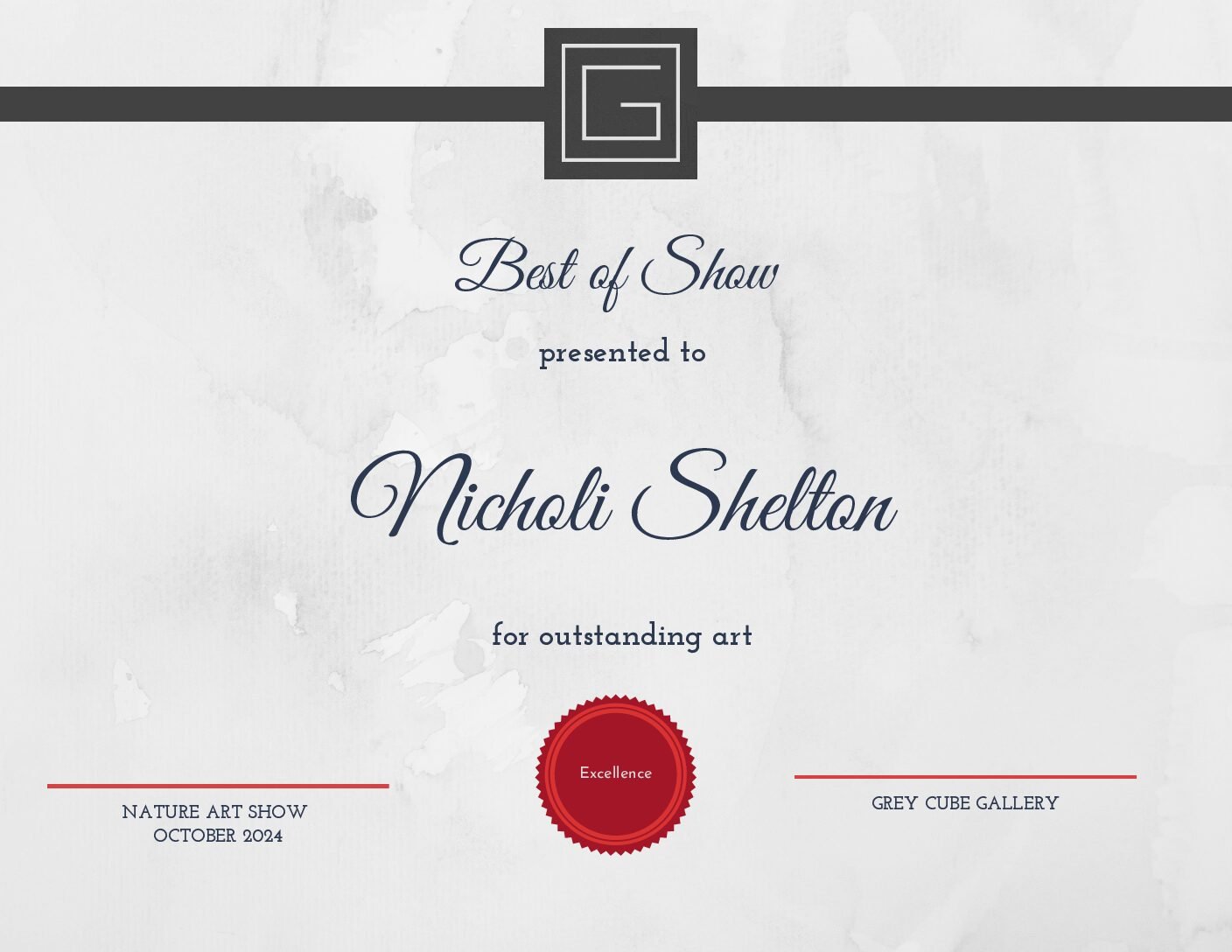 Nicholi Shelton - Grey Cube Gallery - Best in Show 2024